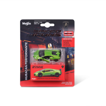 Mașinuțe, Motociclete, Elicoptere, Avioane - MAISTO MASINUTA METALICA SPEED ICONS LAMBORGHINI HURACAN PERFORMANTE VERDE SCARA 1 LA 64