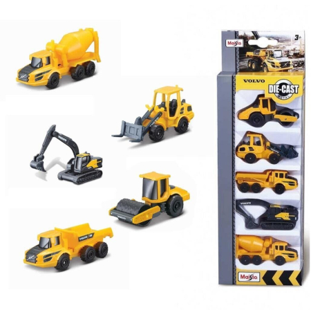 MAISTO SET 5 UTILAJE DE CONSTRUCTII VOLVO [8]
