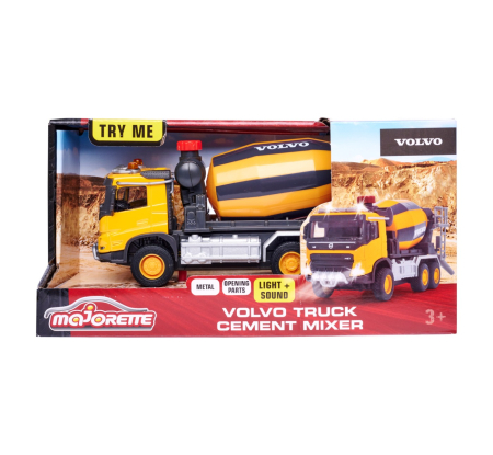 Mașinuțe, Motociclete, Elicoptere, Avioane - MAJORETTE VOLVO BETONIERA 19CM