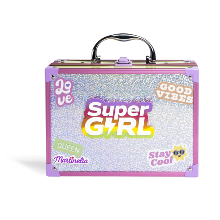 Universul Copiilor - MARTINELIA SUPERGIRL TRUSA DE MACHIAJ CU OGLINDA LED