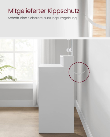 Masa de toaleta cu oglinda, iluminare LED, 2 sertare si 3 compartimente deschise, 80x40x140cm, modern, alb [6]