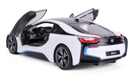 MASINA CU TELECOMANDA BMW I8 ALB SCARA 1 LA 14 [2]