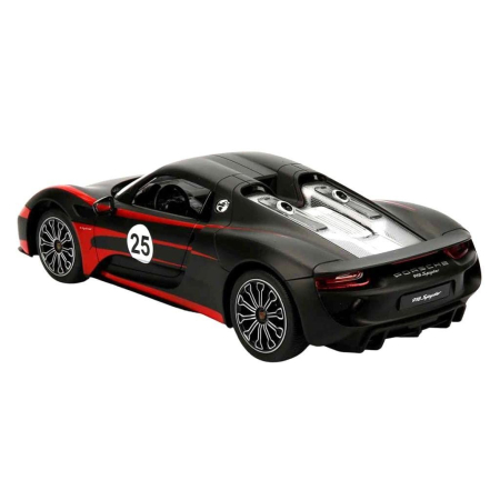 MASINA CU TELECOMANDA PORSCHE 918 SPYDER WEISSACH NEGRU SCARA 1 LA 14 [2]