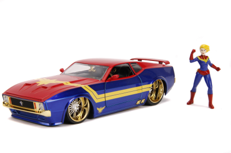 MASINUTA METALICA CAPTAIN MARVEL 1973 FORD MUSTANG MACH 1 SCARA 1 LA 24 [1]