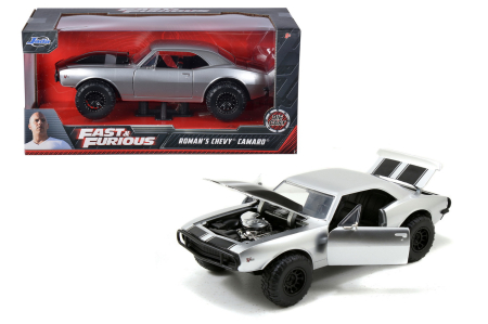 Mașinuțe, Motociclete, Elicoptere, Avioane - MASINUTA METALICA FAST AND FURIOUS 1967 CHEVY CAMARO SCARA 1 LA 24