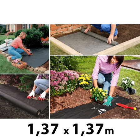 Accesorii de grădină - Material împotriva buruienilor 1,37 x 1,37 m