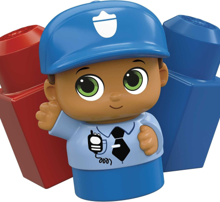 MEGA BLOKS FIRST BUILDERS VEHICUL PETER POLICE [3]