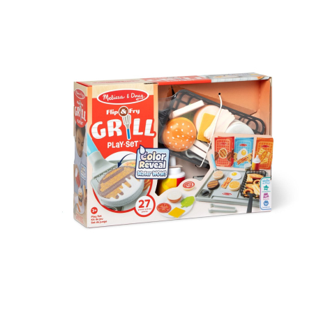 Jucării de creație și meserii - MELISSA AND DOUG SET DE JOACA GRATAR CU SCHIMBAREA CULORII WATER WOW