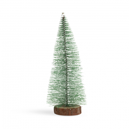 Produse de Crăciun - Mini decor: pin artificial înzăpezit - 25 cm