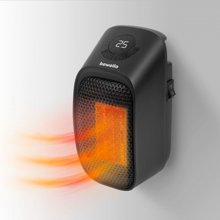 Articole pentru casă - Mini radiator - 400W - display LED - 230V - negru - Bewello