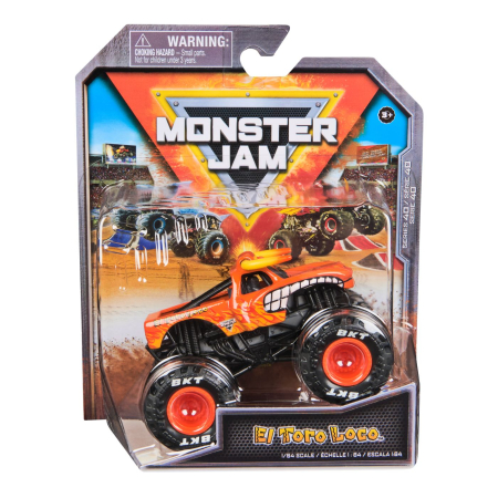 Mașinuțe, Motociclete, Elicoptere, Avioane - MONSTER JAM MASINUTA METALICA EL TORO LOCO SCARA 1 LA 64