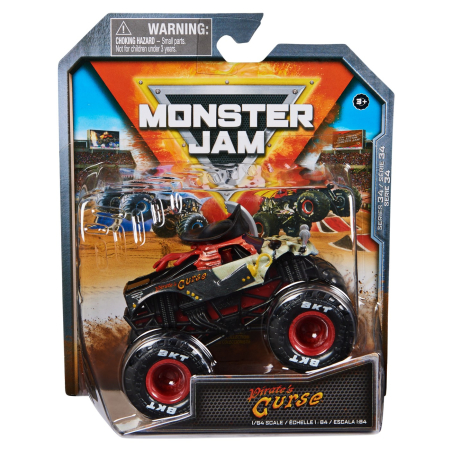 Mașinuțe, Motociclete, Elicoptere, Avioane - MONSTER JAM MASINUTA METALICA PIRATE'S CURSE SCARA 1 LA 64