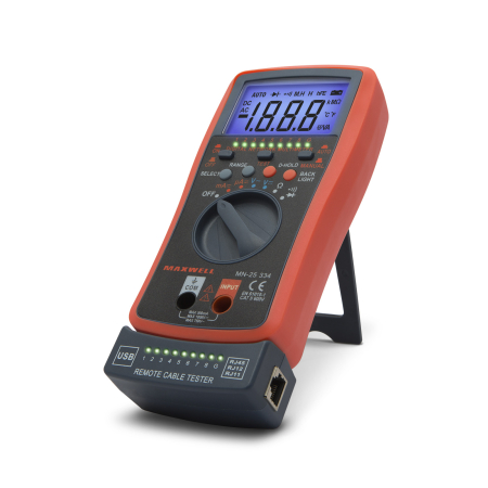 Multimetre digitale - Multimetru digital automat, cu tester cablu