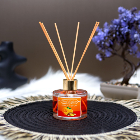 Articole pentru casă - Odorizant cu bețe - portocale & ghimbir - 100 ml