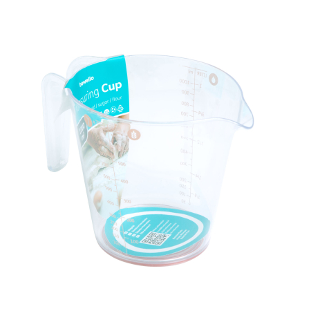 Articole pentru casă - Pahar de măsură - 1L - plastic - culoare piersică - 19 x 11,5 x 14 cm