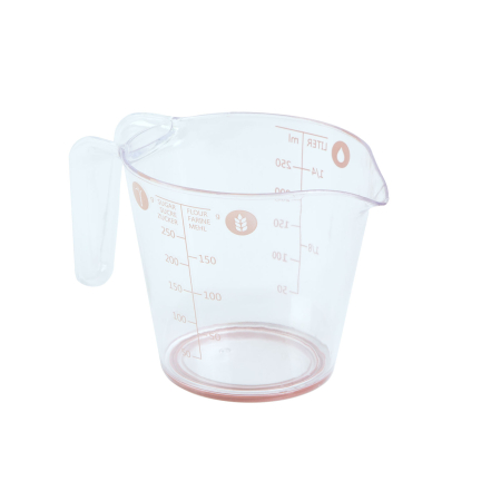 Pahar de măsură - 250 ml - plastic - piersic - 14 x 7,7 x 8,8 cm [2]