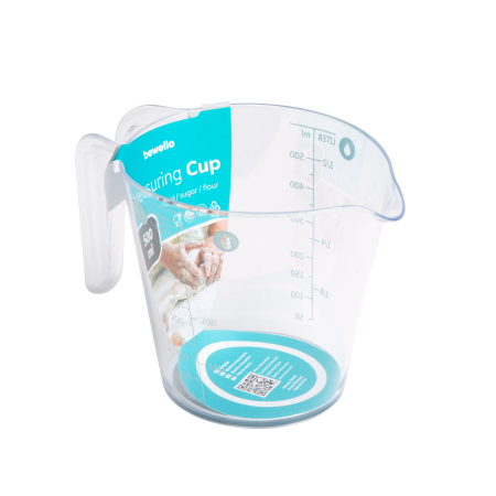 Articole pentru casă - Pahar de măsură - 500 ml - plastic - gri - 16 x 9,7 x 11 cm