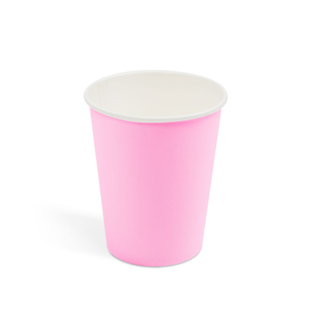 Pahare roz de hârtie - 250 ml - 12 buc [1]