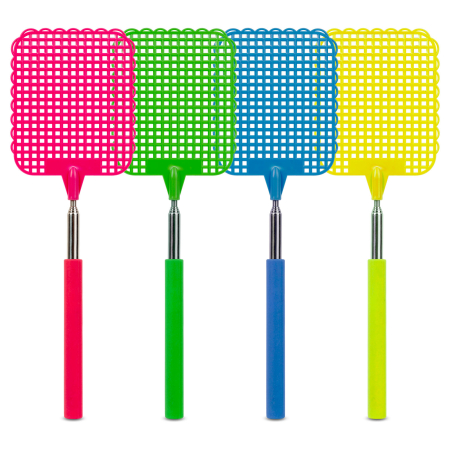 Accesorii de bucătărie - Paletă de muște - telescopică - plastic - 25 - 72 cm - 4 culori