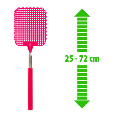 Paletă de muște - telescopică - plastic - 25 - 72 cm - 4 culori [1]