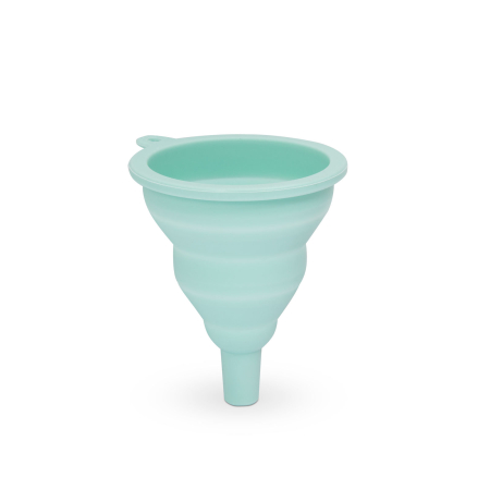 Articole pentru casă - Pâlnie din silicon - albastră - 10 x 8 cm
