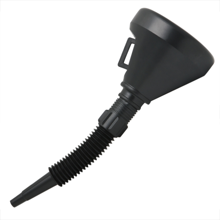 Canistre pentru combustibil - Pâlnie pentru combustibil, cu filtru metalic, 36 cm, cu tub flexibil