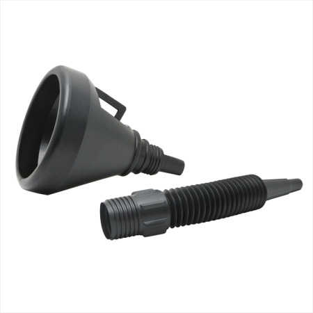 Pâlnie pentru combustibil, cu filtru metalic, 36 cm, cu tub flexibil [1]