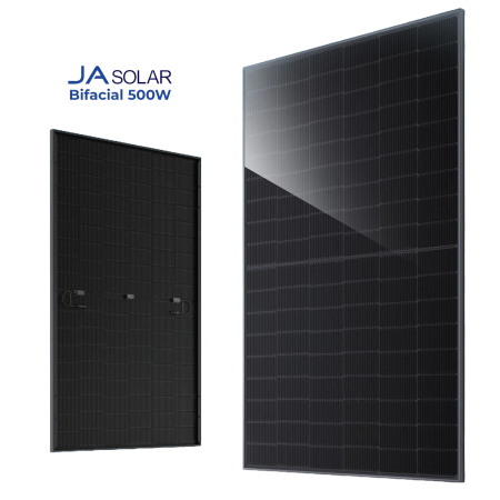 Sisteme fotovoltaice - Panou fotovoltaic JA SOLAR Bifacial -Full black, 500w