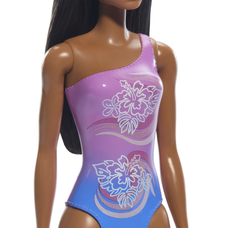 PAPUSA BARBIE BRUNETA CU COSTUM DE BAIE IN DOUA CULORI [5]