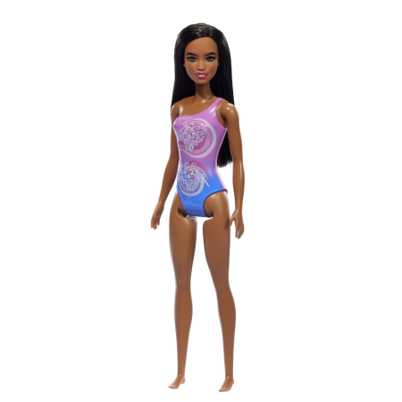 PAPUSA BARBIE BRUNETA CU COSTUM DE BAIE IN DOUA CULORI [1]