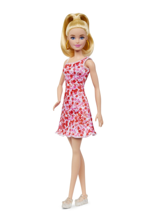 PAPUSA BARBIE FASHIONISTA BLONDA CU PARUL PRINS IN COADA [3]
