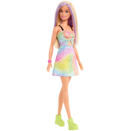 PAPUSA BARBIE FASHIONISTA BLONDA CU SUVITE MOV [1]
