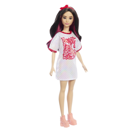 PAPUSA BARBIE FASHIONISTA BRUNETA CU ROCHITA SPORT [4]