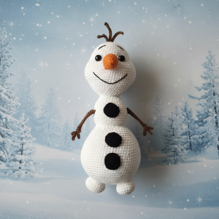 Atelierul Familino - Pluș Handmade Olaf Croșetat Manual pentru Copii