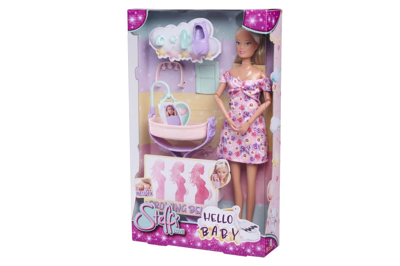 Păpuși și accesorii -  PAPUSA STEFI LOVE HELLO BABY