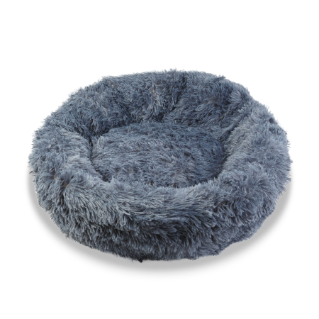 Îngrijire animale - Pat pentru câini - rotund - marime "L" - 70 cm - gri