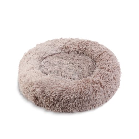 Îngrijire animale - Pat pentru câini - rotund - marime "L" - 70 cm - maro deschis