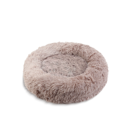 Îngrijire animale - Pat pentru câini - rotund - marimea "M" - 60 cm - maro deschis