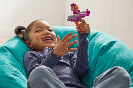 PATRULA CATELUSILOR ACTION PUPS SET VEHICUL DE SALVARE HOVERBOARD SI FIGURINA SKYE 5 CM [2]