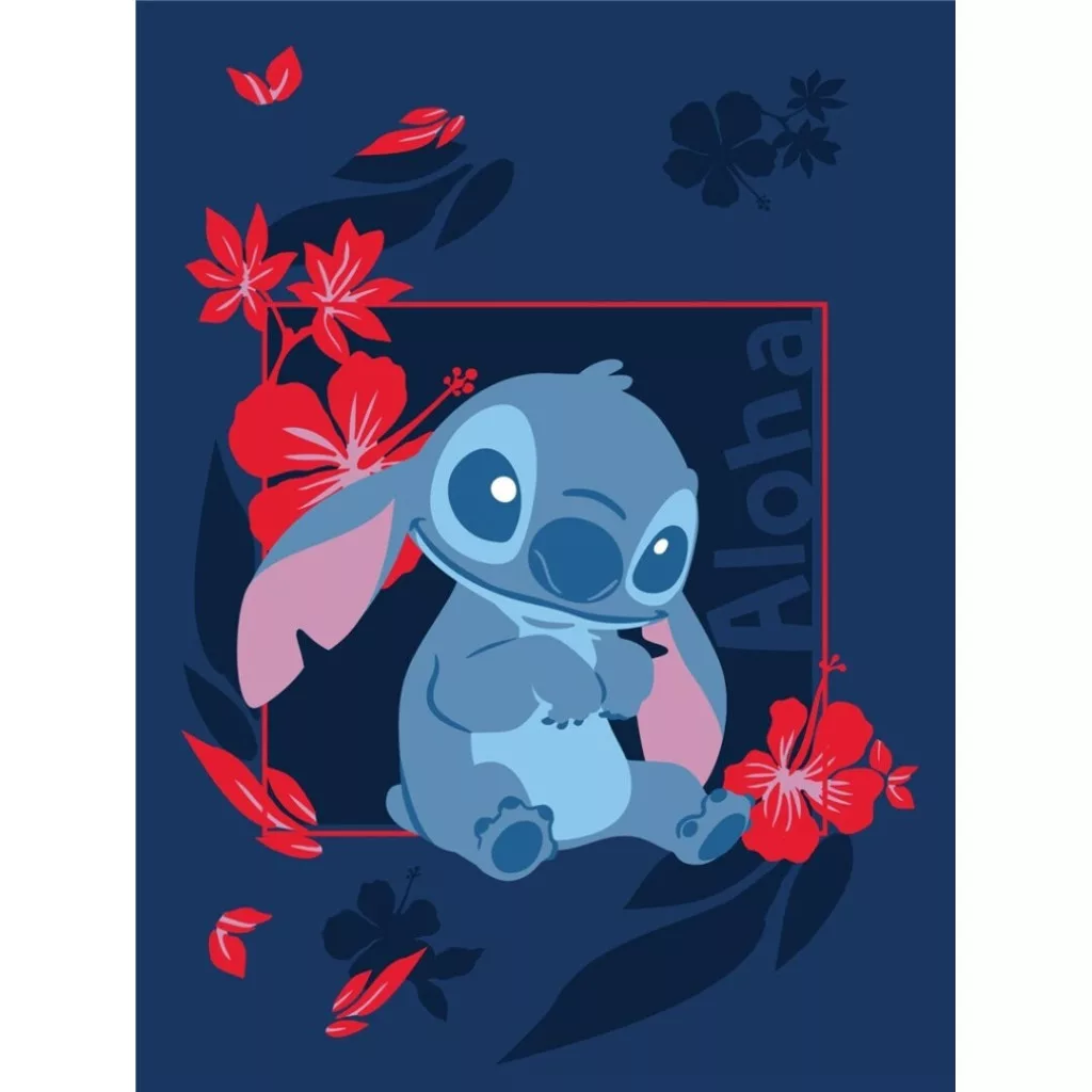 Lilo&Stitch - Pătură pentru copii Disney Lilo & Stitch Aloha din flanel, 110×150 cm