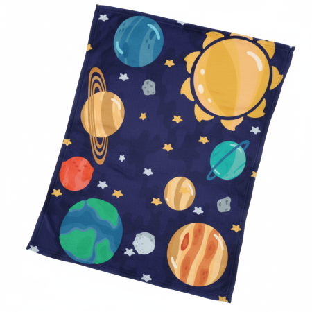 Universul Copiilor - Pătură pentru copii Spațiu Kosmos 130x160cm