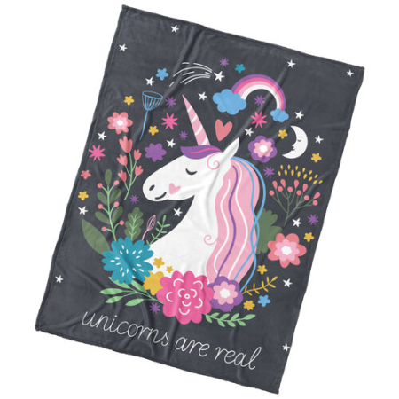 Textile copii - Pătură pentru copii Unicorn Real 150x200cm