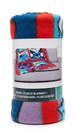Pătură polar fleeceDisney Lilo & Stitch Santa, 100x140 cm [1]