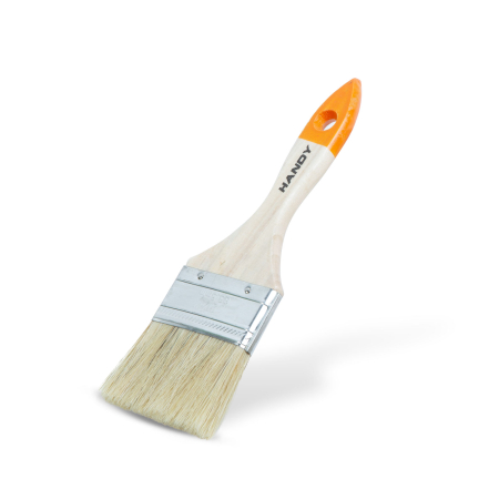 Accesorii de vopsit - Pensulă cu mâner din lemn - 63 mm - 2,5"