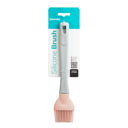 Articole pentru casă - Pensulă din silicon - culoare piersică - 23,5 x 4,9 x 1,7 cm