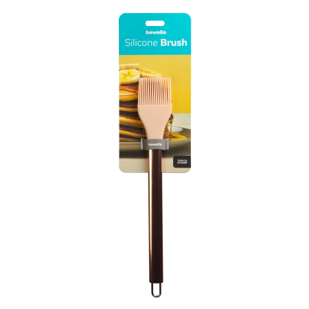 Articole pentru casă - Pensulă din silicon - culoare piersică - 28 x 5 x 1,7 cm