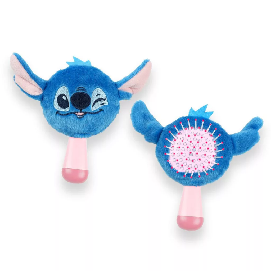 Lilo&Stitch - Perie de păr pentru copii Disney Lilo & Stitch Wink din pluș, 13 cm