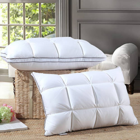 Perne - Pernă casetată – puf gâscă