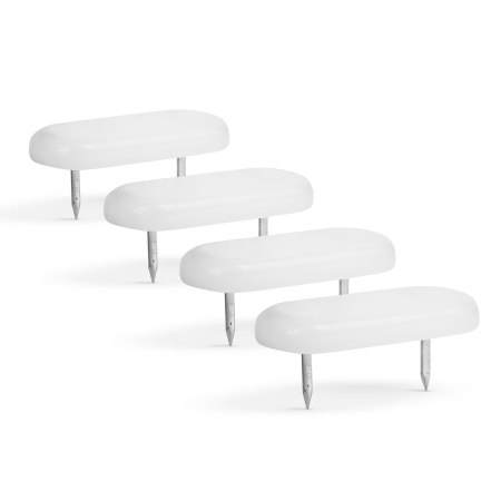 Picior alunecos pentru mobilă - alb - 43 x 18 mm - 4 buc [2]