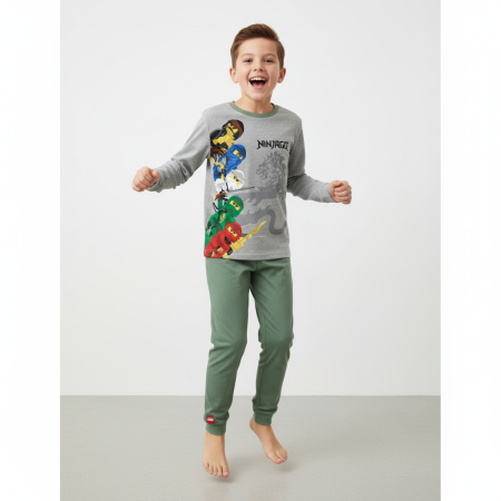 Îmbrăcăminte/Încălțăminte - Pijamale cu mânecă lungă pentru copii Lego Ninjago, 3 ani